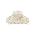 Signature Claw Clip — Ivory Marble
